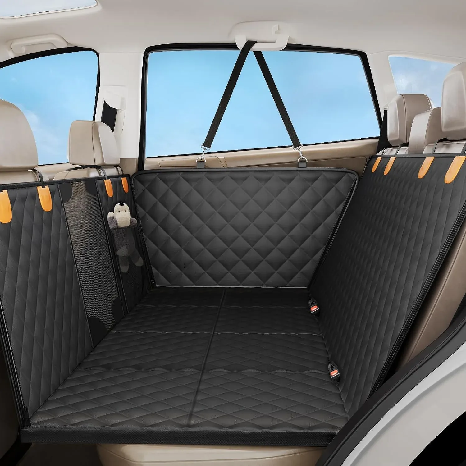 Hard-bottom car hammocks — representative product photograph